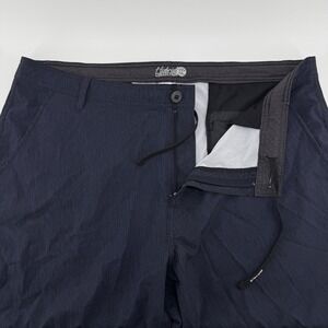 DaHui Hybrid Shorts Mens‎ 40 Blue Striped Boardshorts Stretch Quick Dry